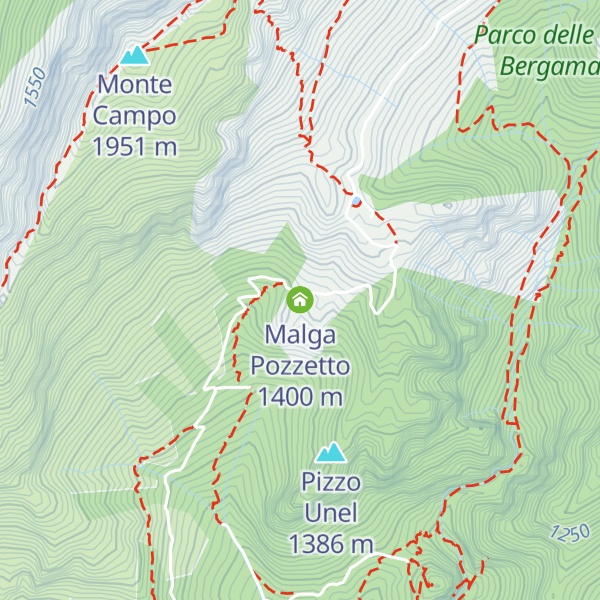 Map of Malga Pozzetto