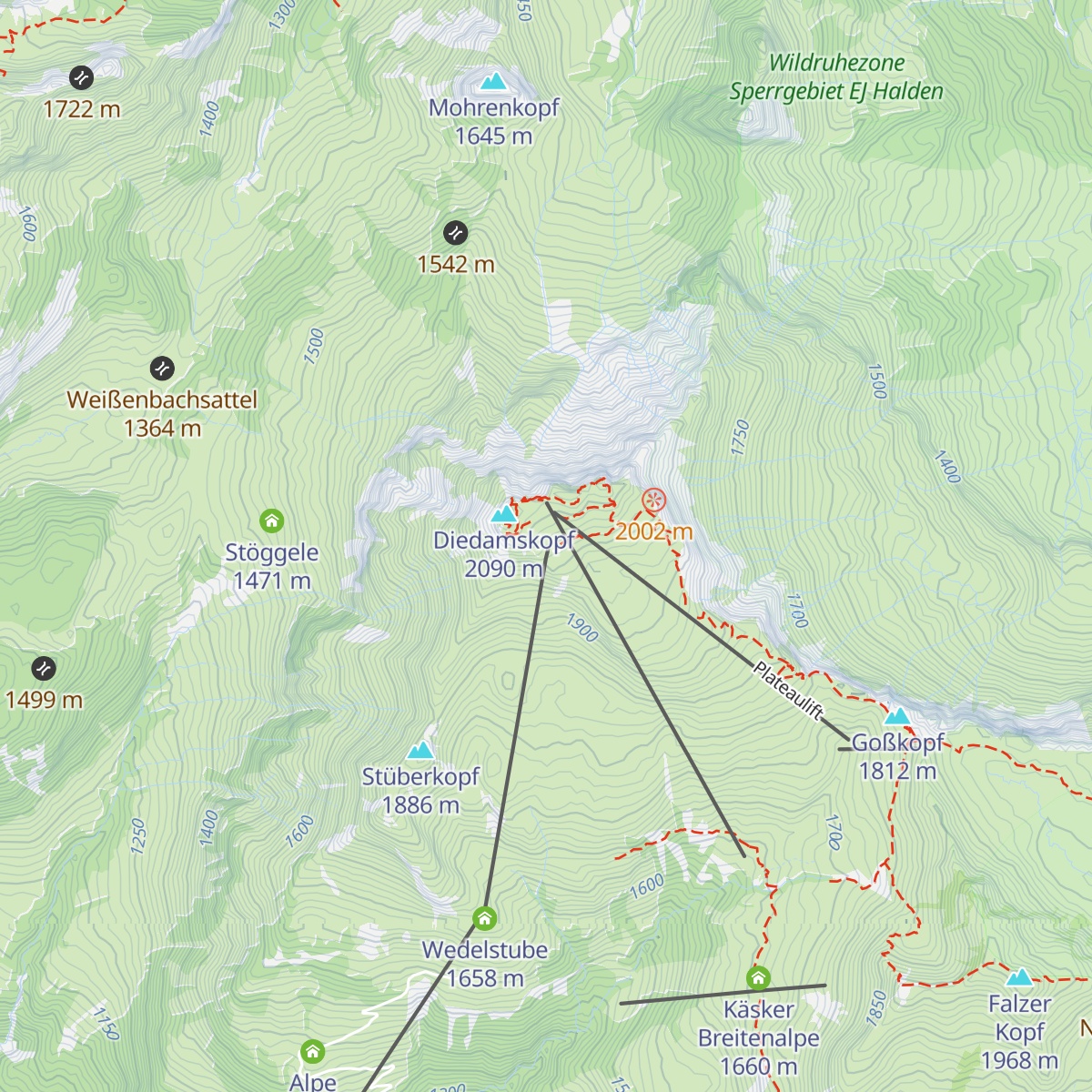 Panoramarestaurant map