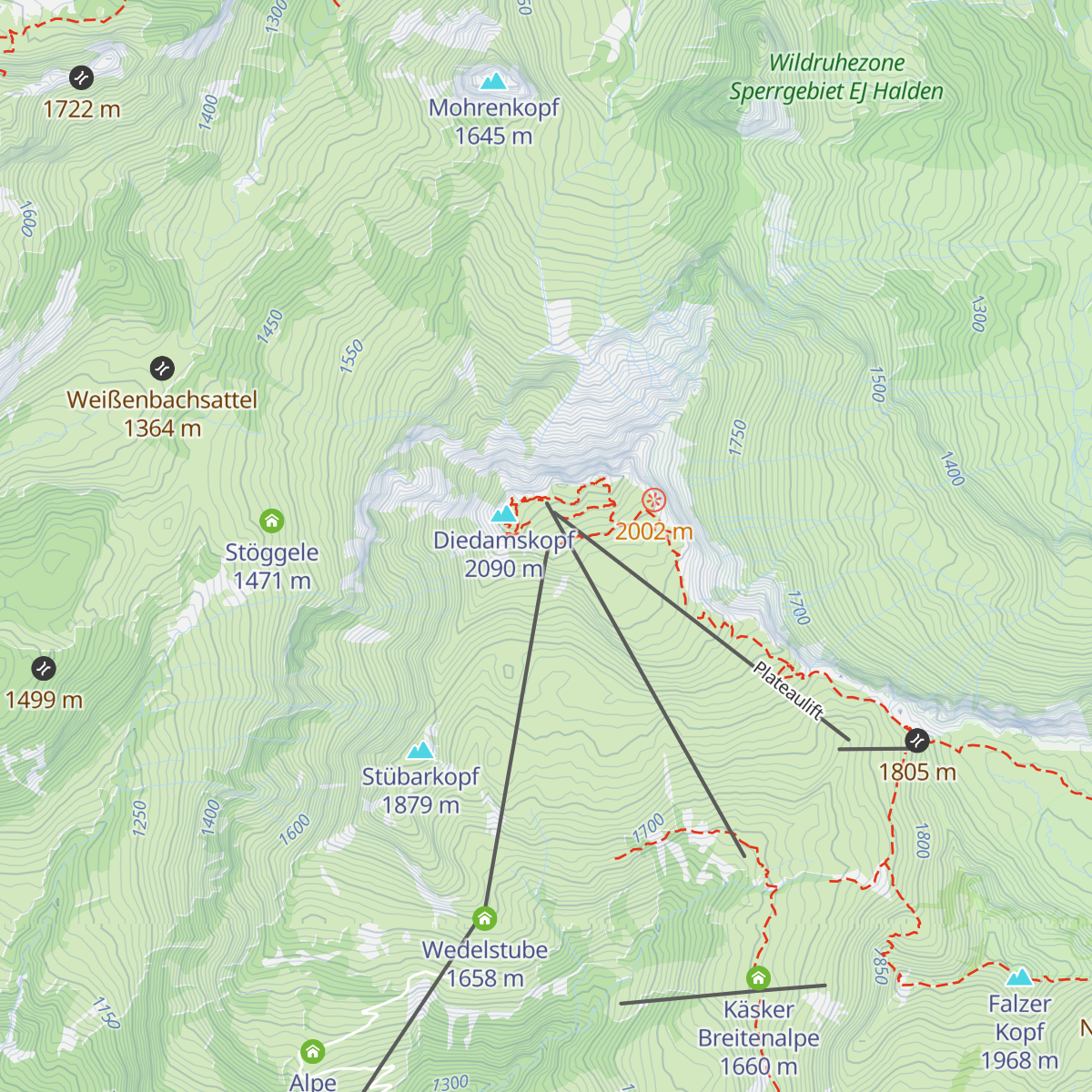 Panoramarestaurant map