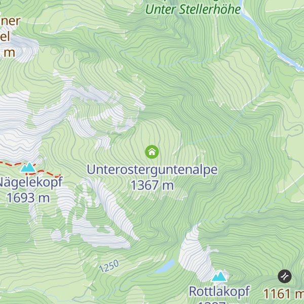 Map of Unterosterguntenalpe