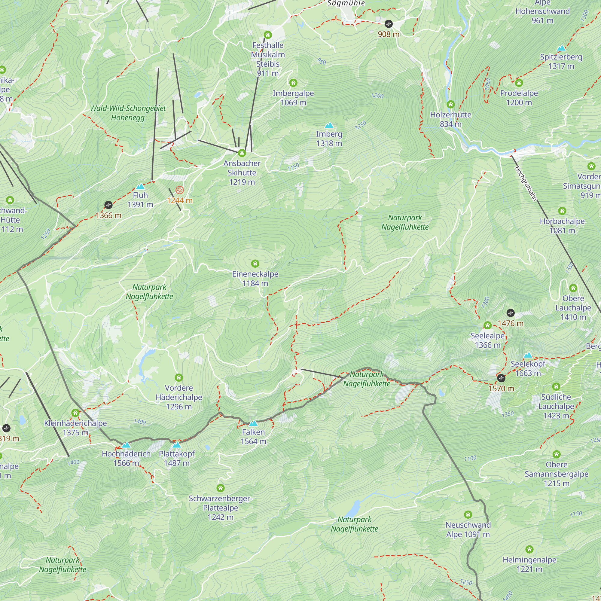 Ziehenalpe map
