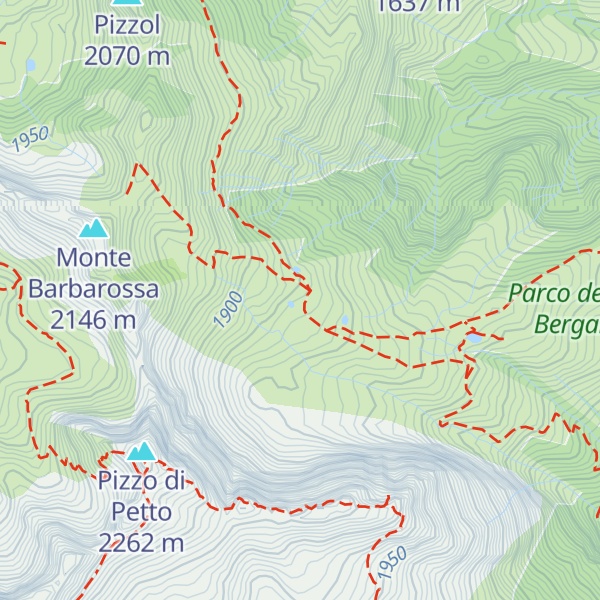 Map of Malga alta Barbarossa