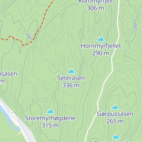 Map of Seteråsen