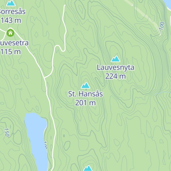 Map of St. Hansås