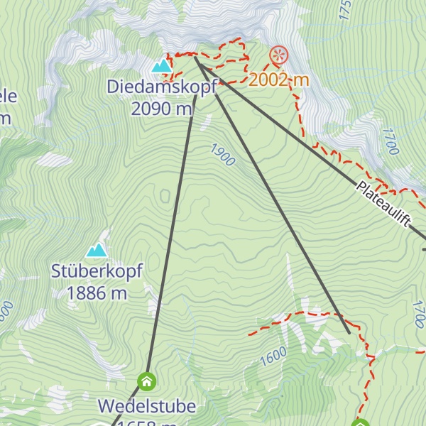 Map of Oberdiedamsalpe