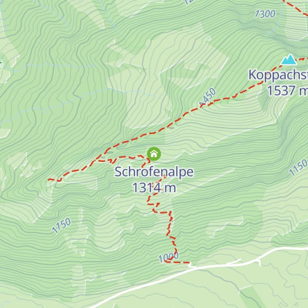 Map of Schrofenalpe