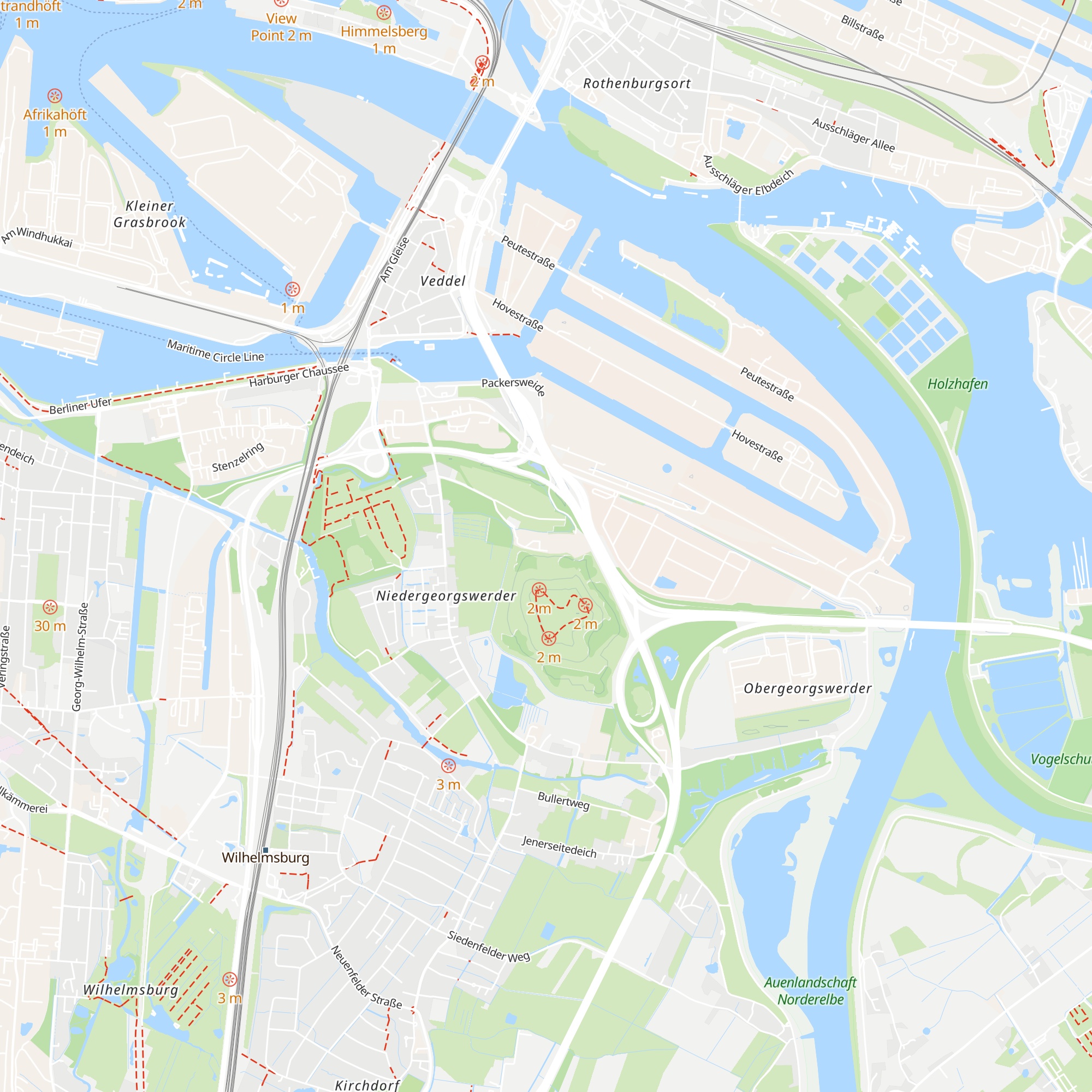 Energieberg Georgswerder map