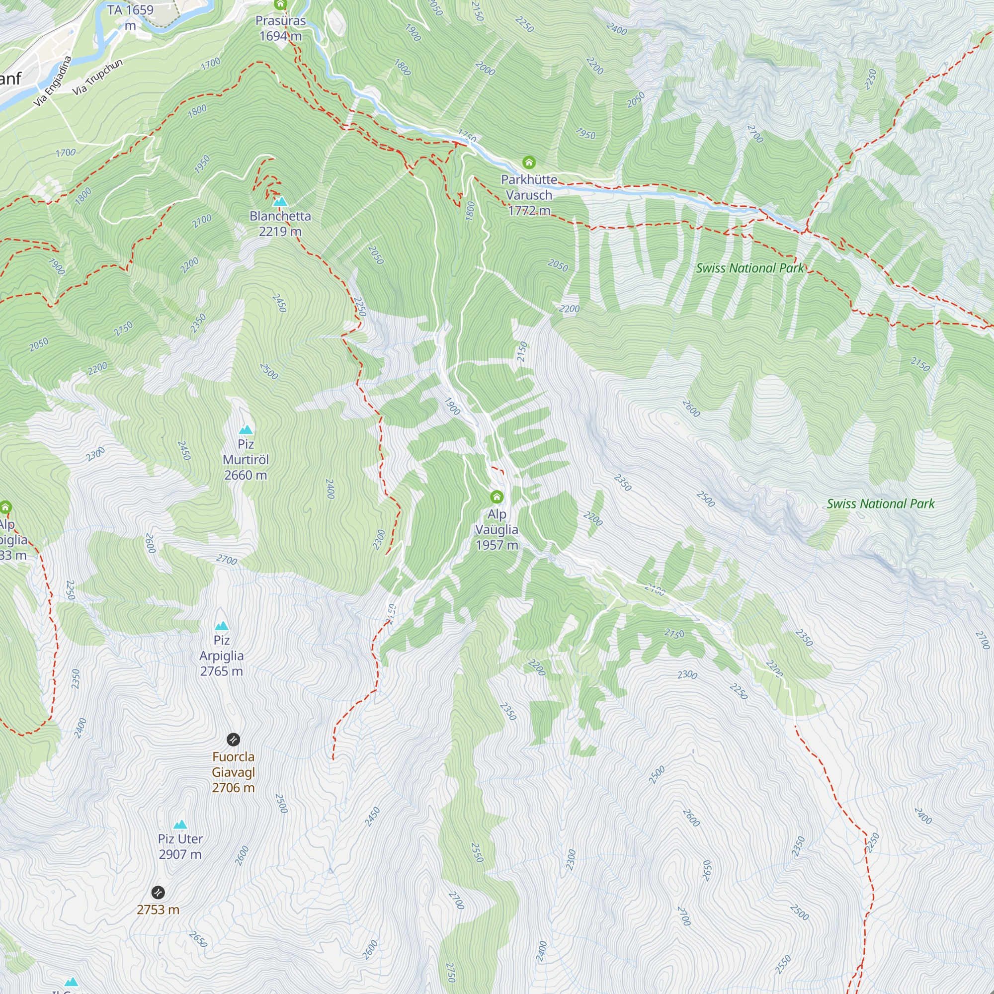 Alp Vaüglia map
