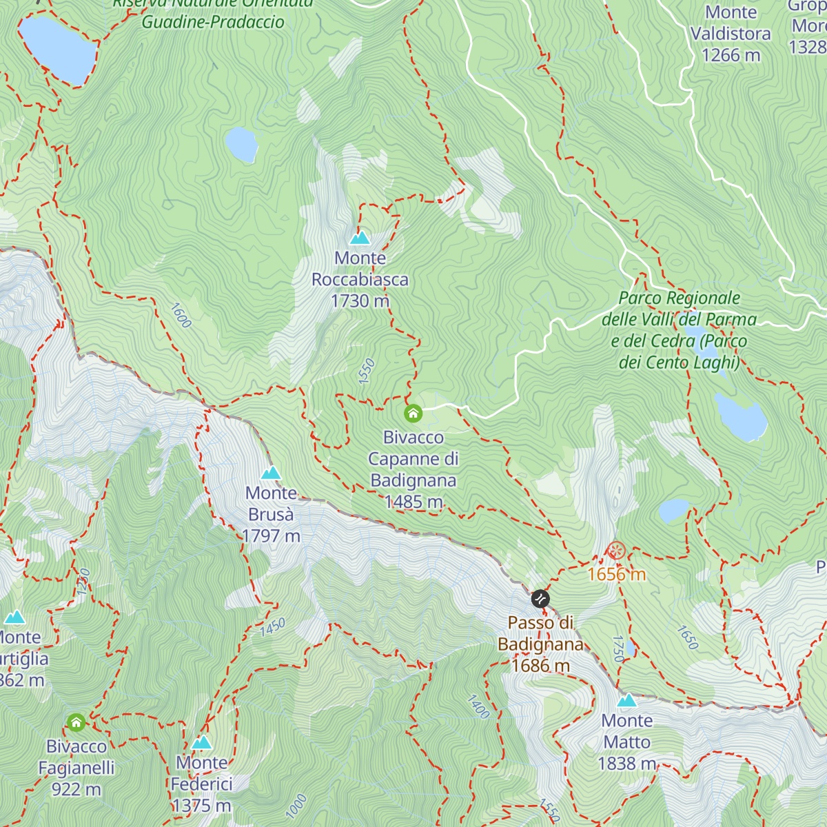 Bivacco Capanne di Badignana map
