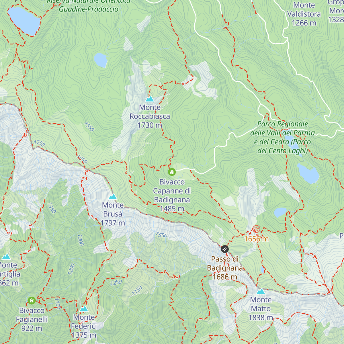 Bivacco Capanne di Badignana map