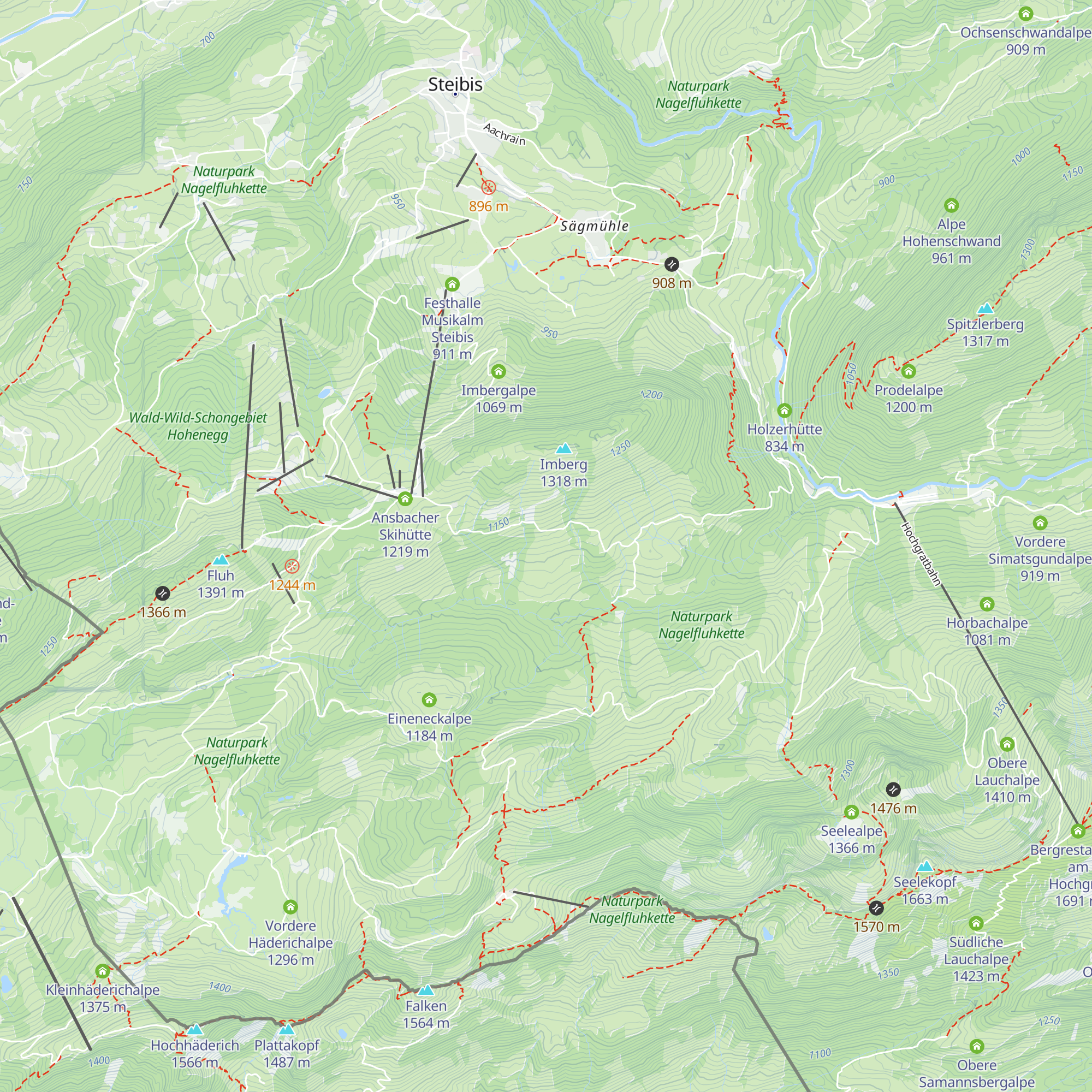 Untere Bergmoosalpe map