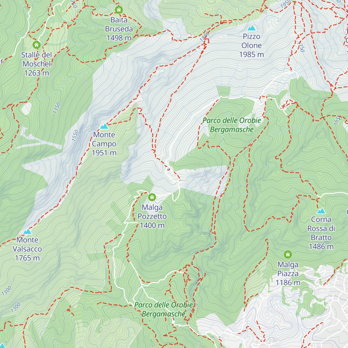 Malga di Campo map