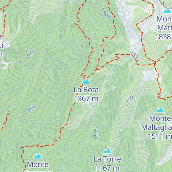 Map of Bivacco Baton