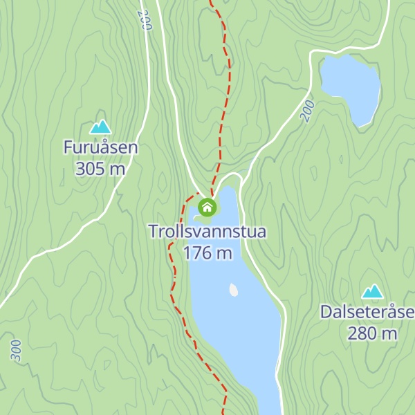 Map of Trollsvannstua