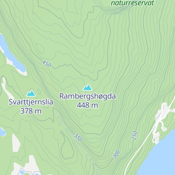 Map of Rambergshøgda