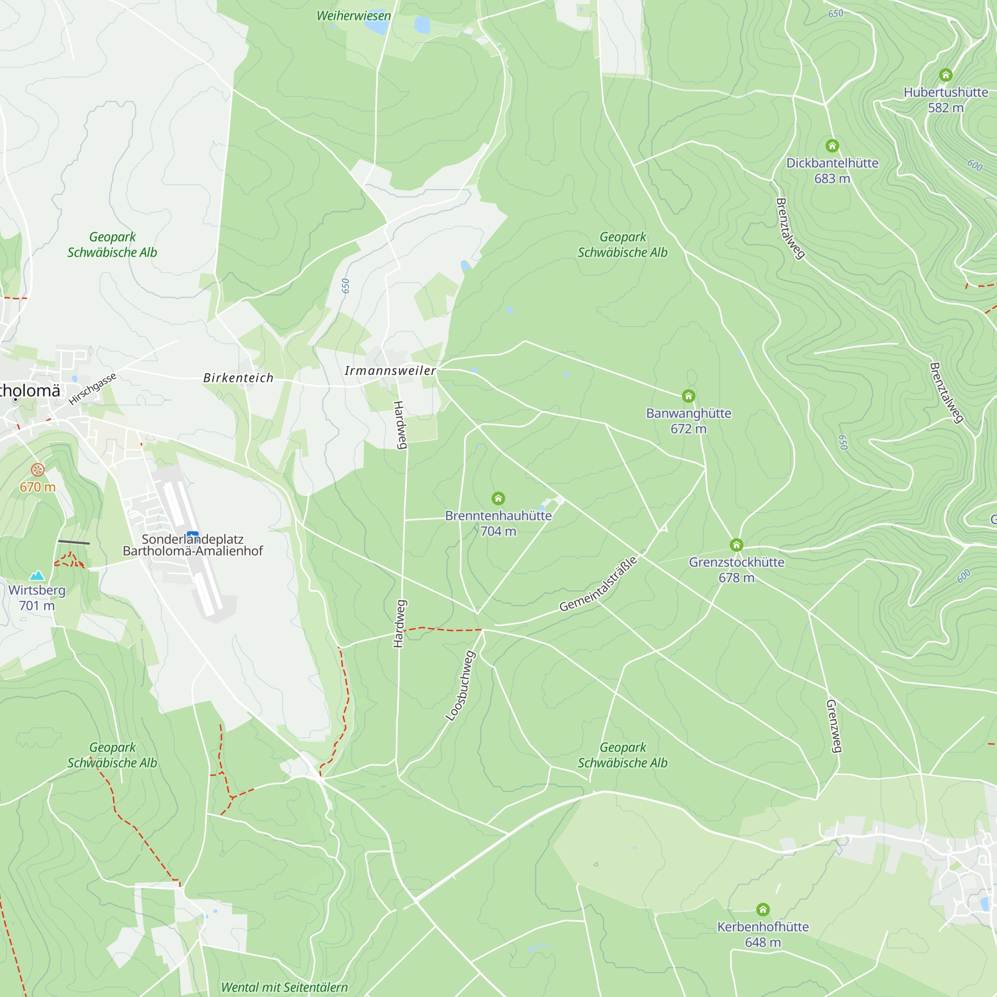 Brenntenhauhütte map
