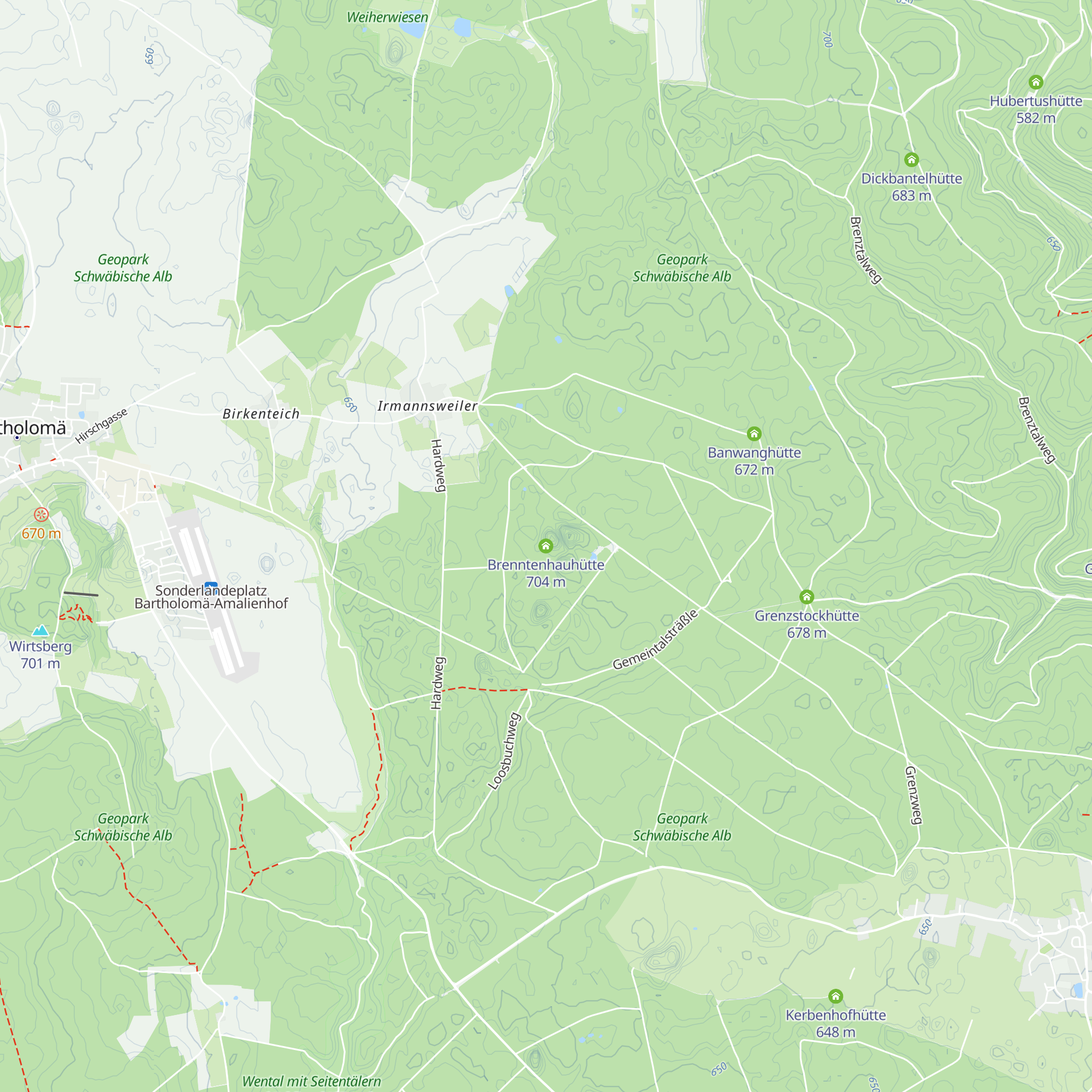 Brenntenhauhütte map