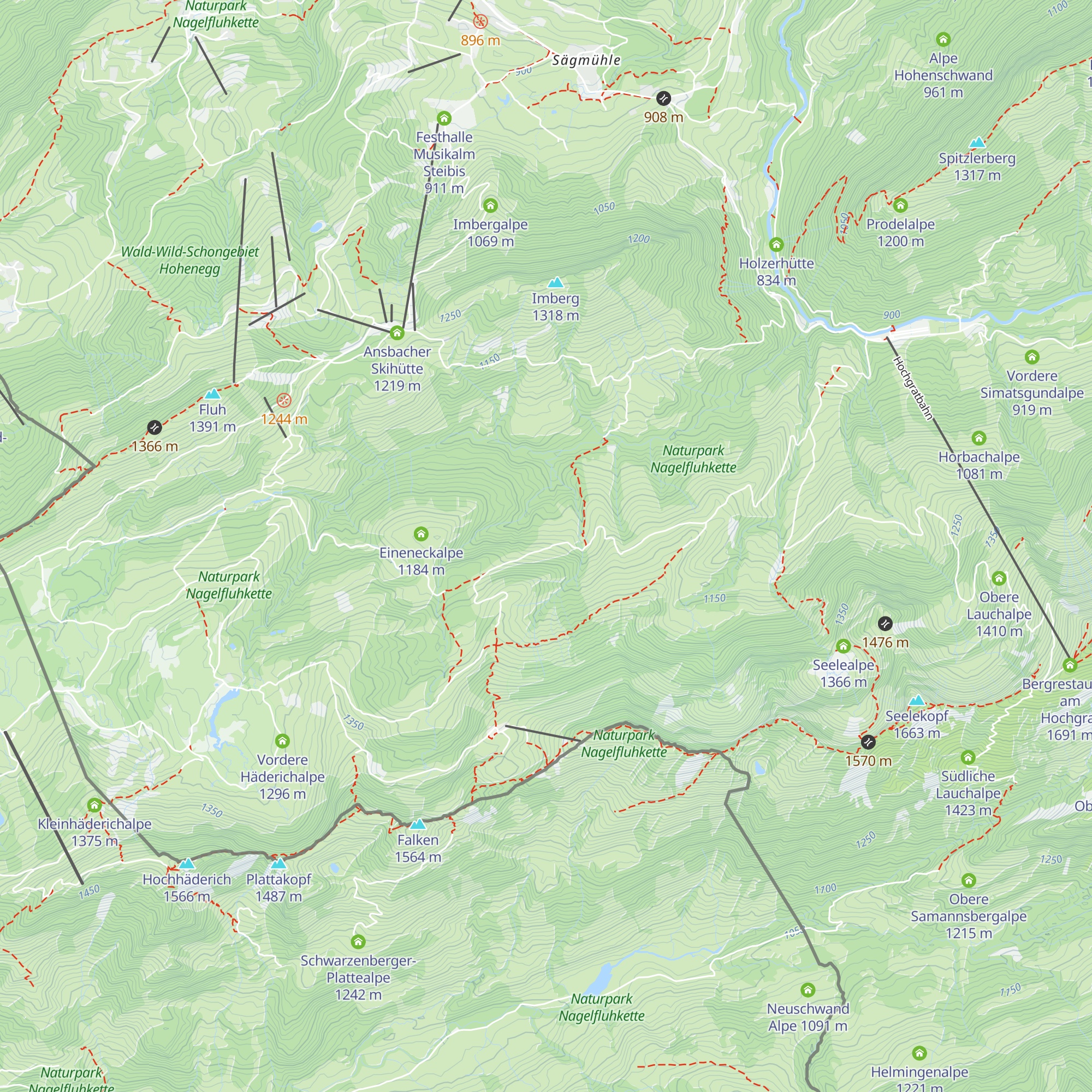 Untere Ziehen-Alpe map