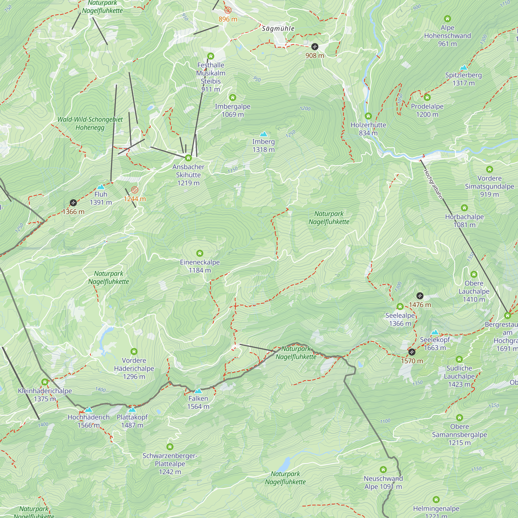 Untere Ziehen-Alpe map