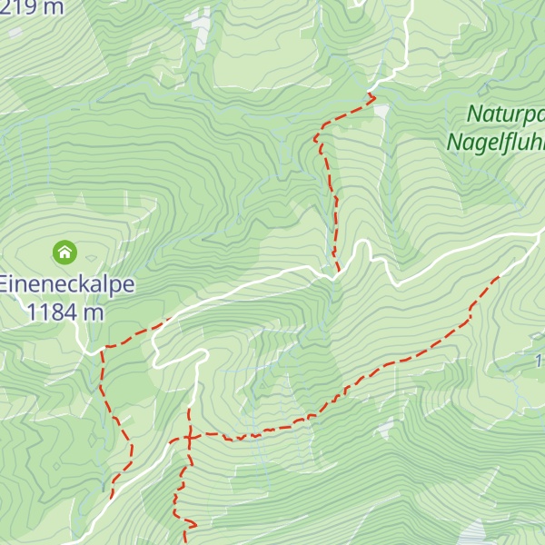 Map of Untere Ziehen-Alpe