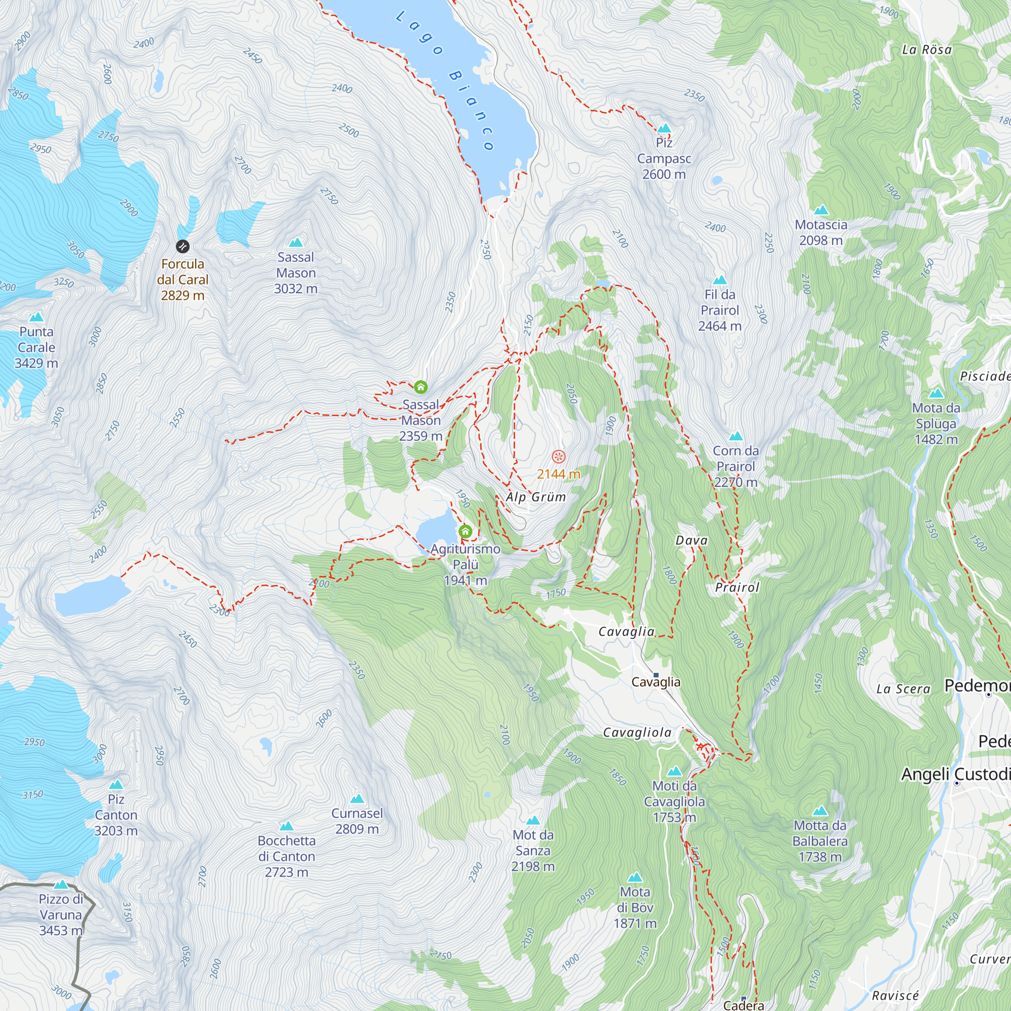 Alp Grüm map