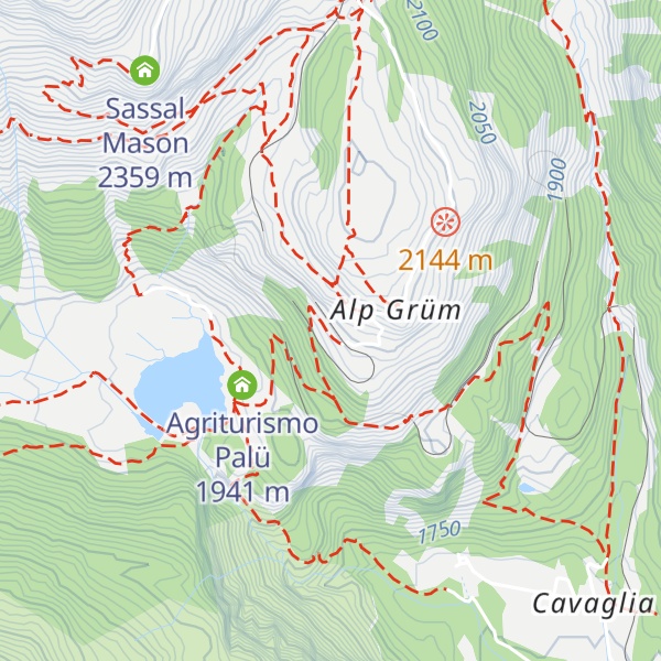 Map of Alp Grüm