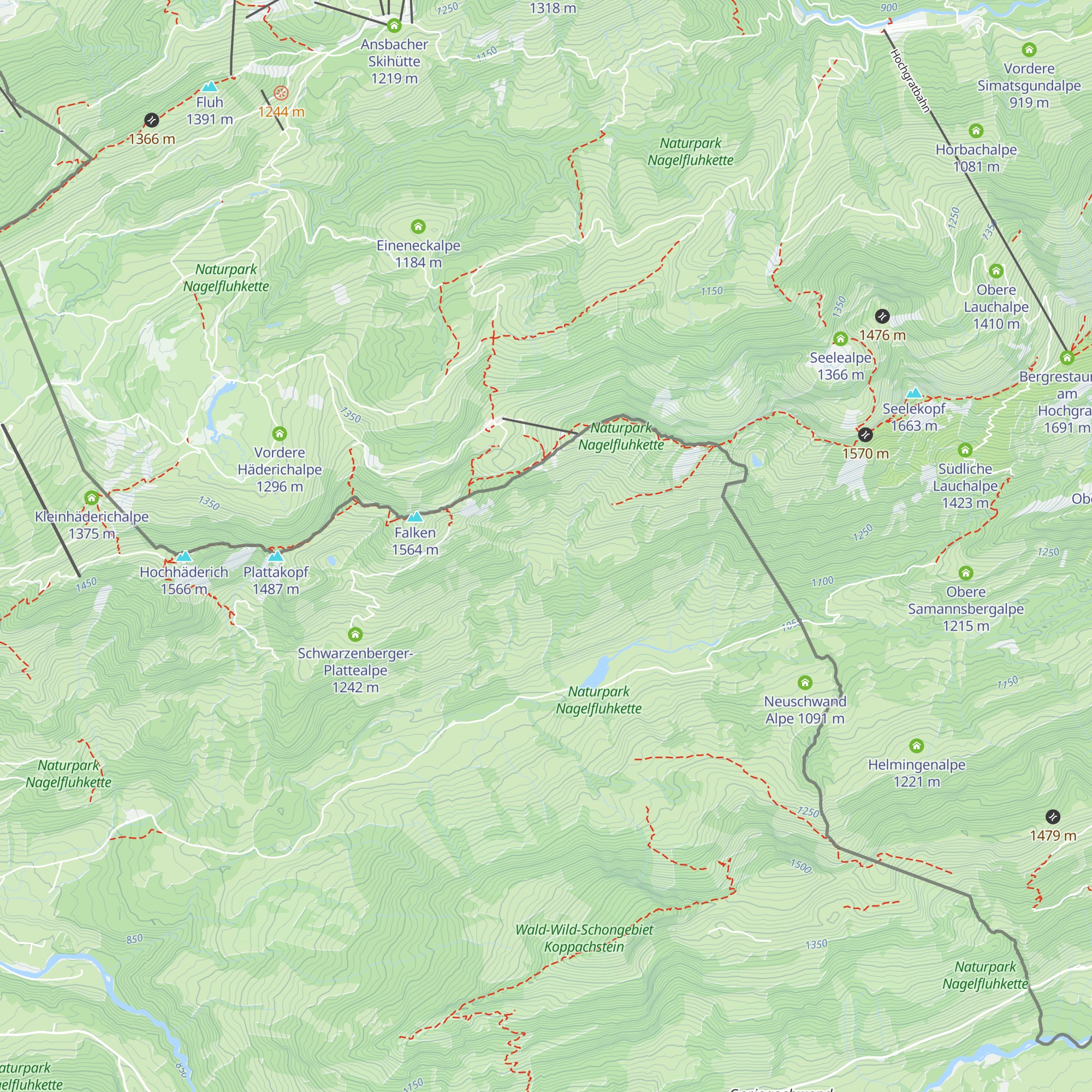 Glockenplattealpe map