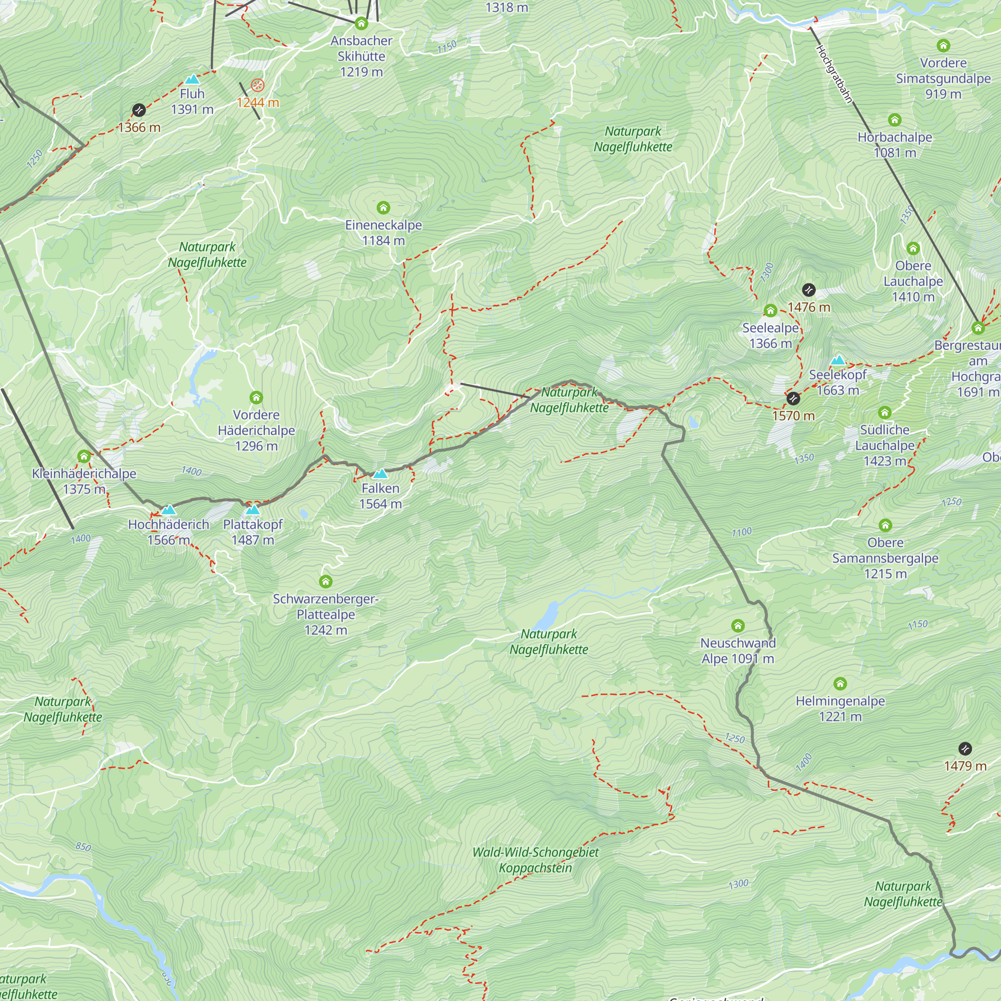 Glockenplattealpe map