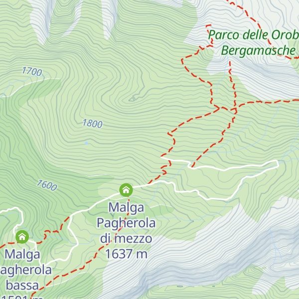 Map of Baita alta Pagherola
