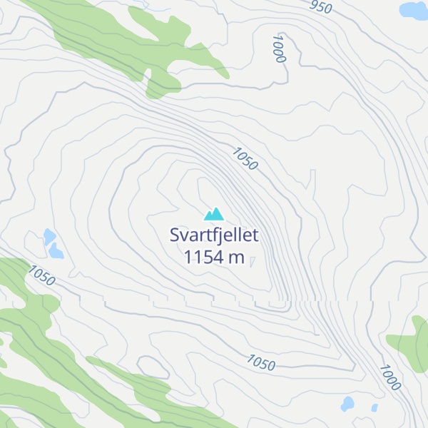 Map of Svartfjellet