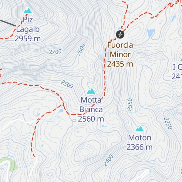 Map of Motta Bianca