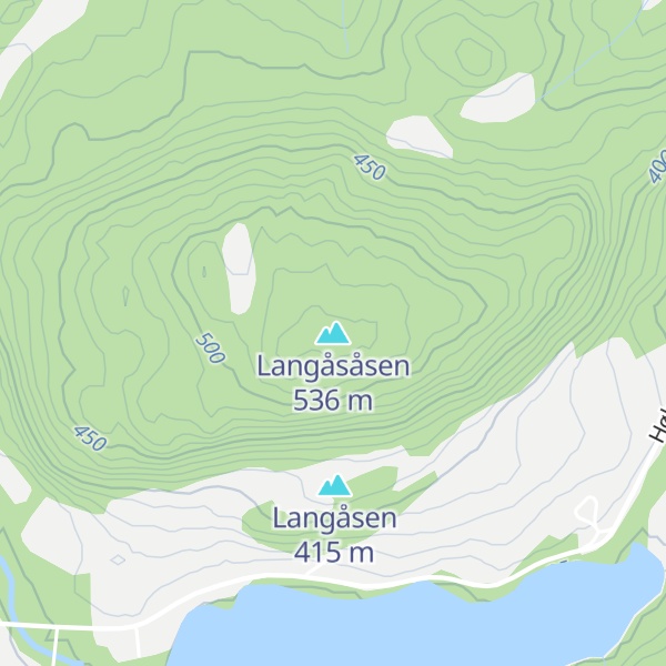 Map of Langåsåsen