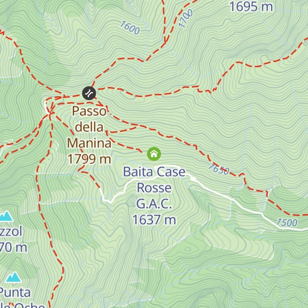 Map of Baita Case Rosse G.A.C.