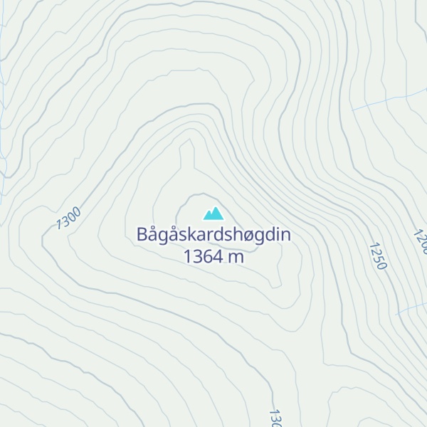 Map of Bågåskardshøgdin