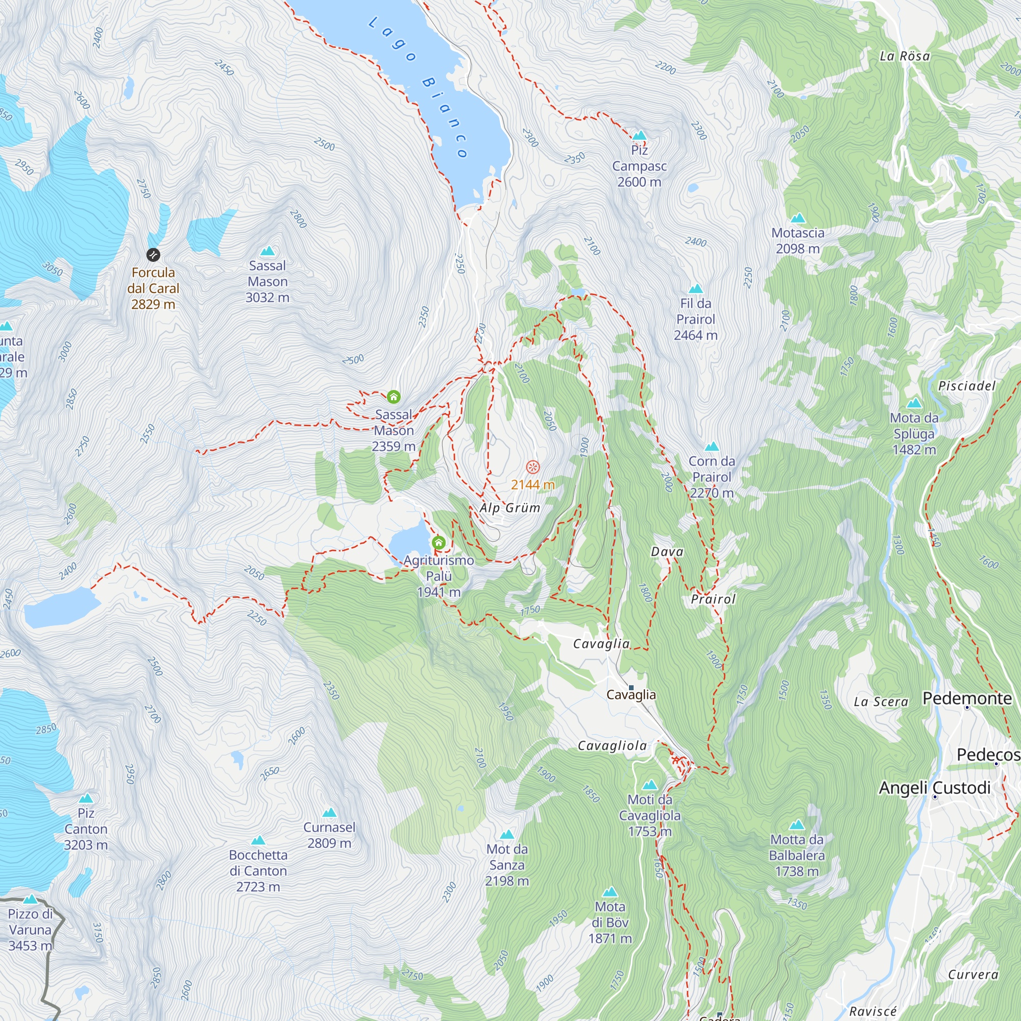 Belvedere map
