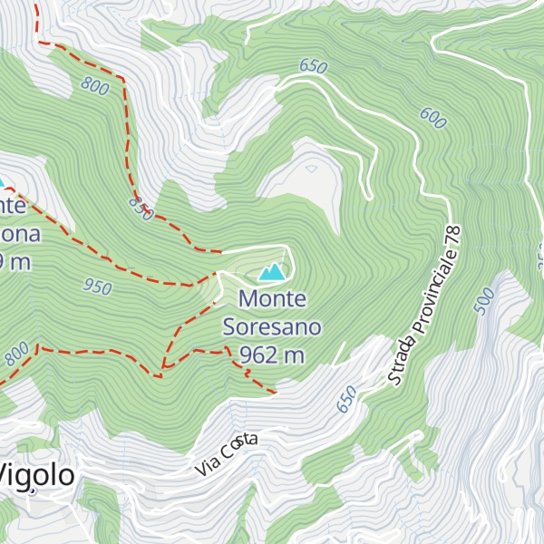 Map of Monte Soresano