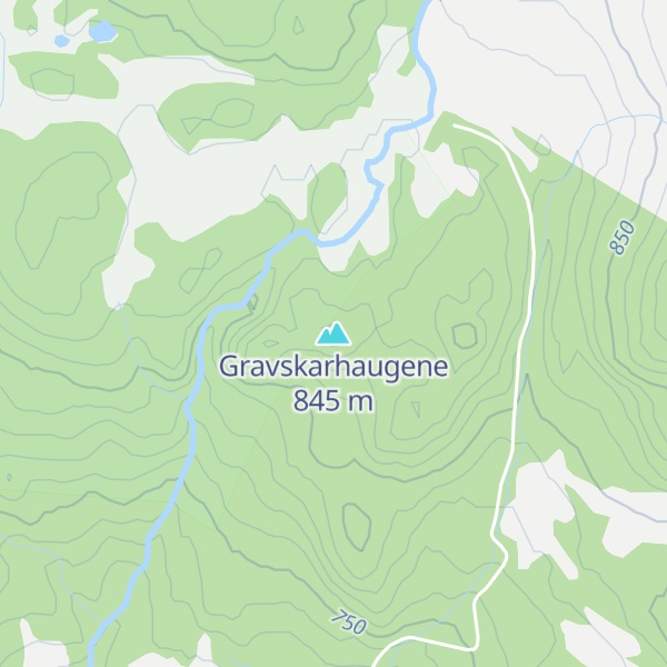 Map of Gravskarhaugene