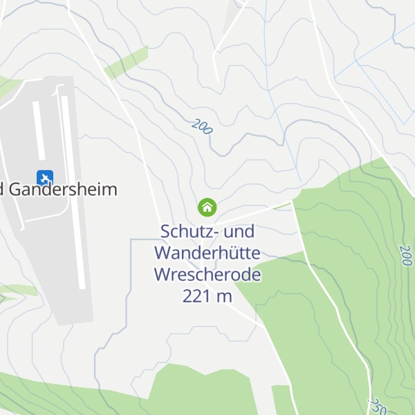 Map of Schutz- und Wanderhütte Wrescherode