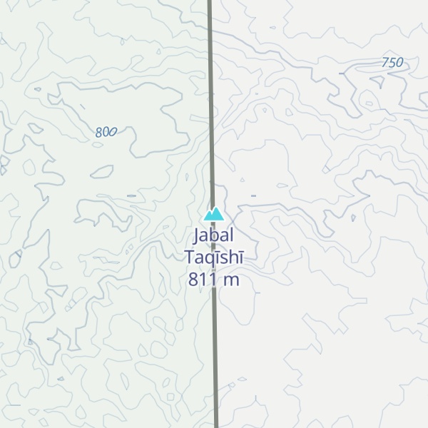 Map of Jabal Taqīshī