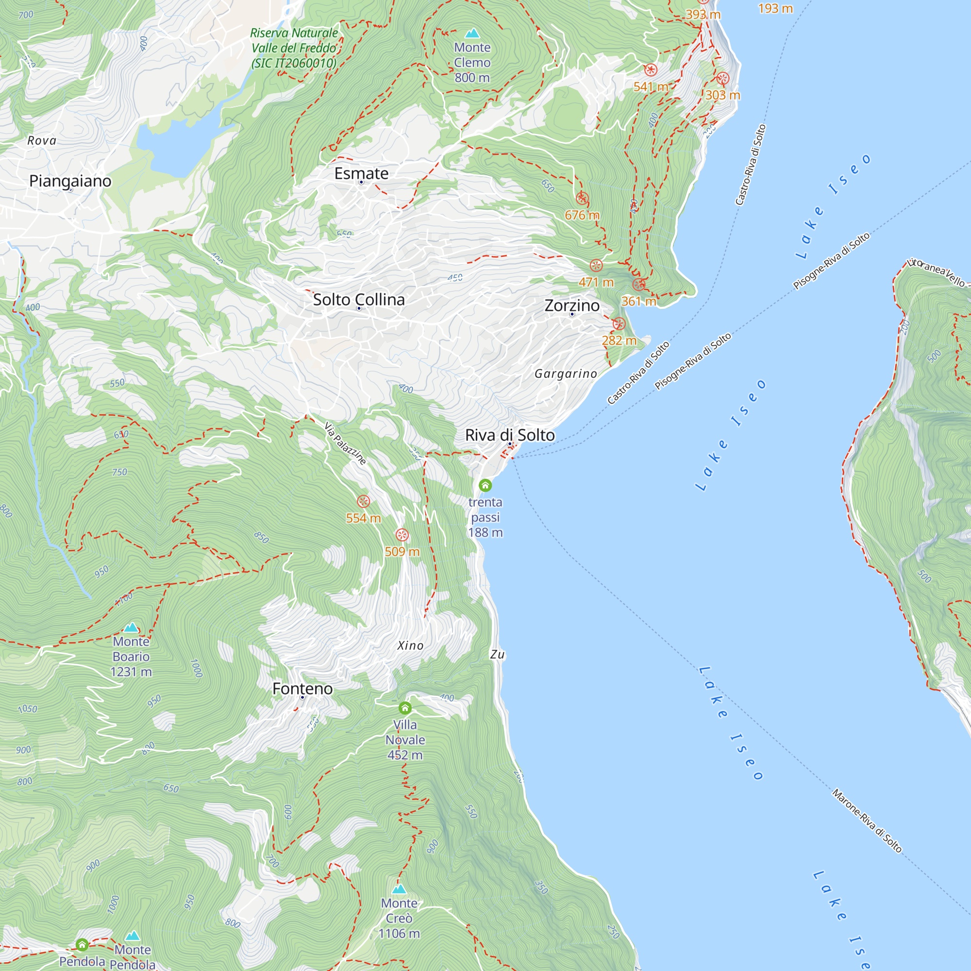 trenta passi map