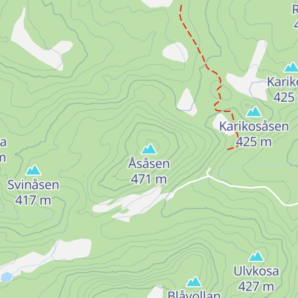 Map of Åsåsen