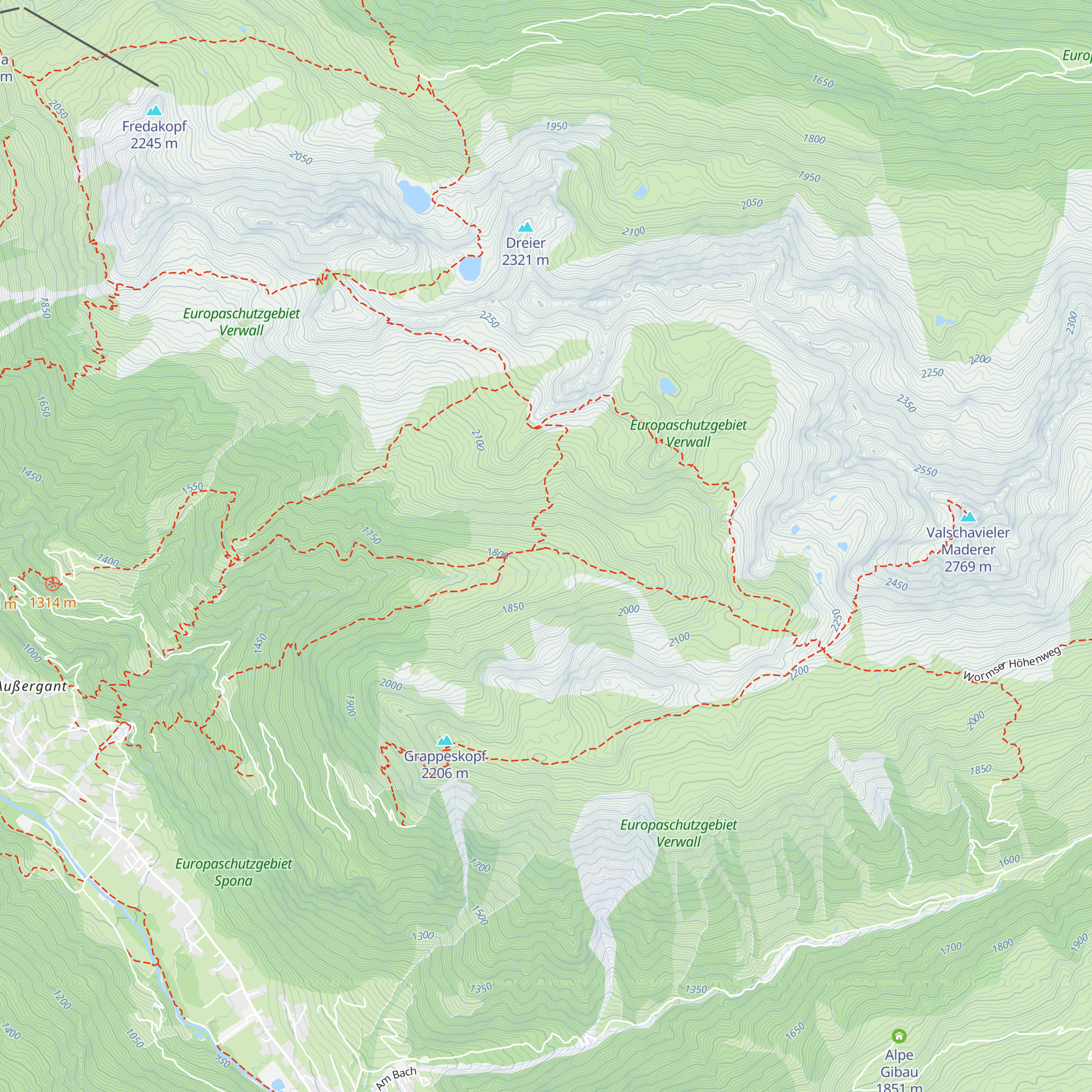 Netza-Alpe map