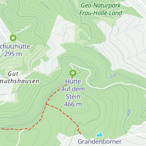 Map of Hütte auf dem Stein