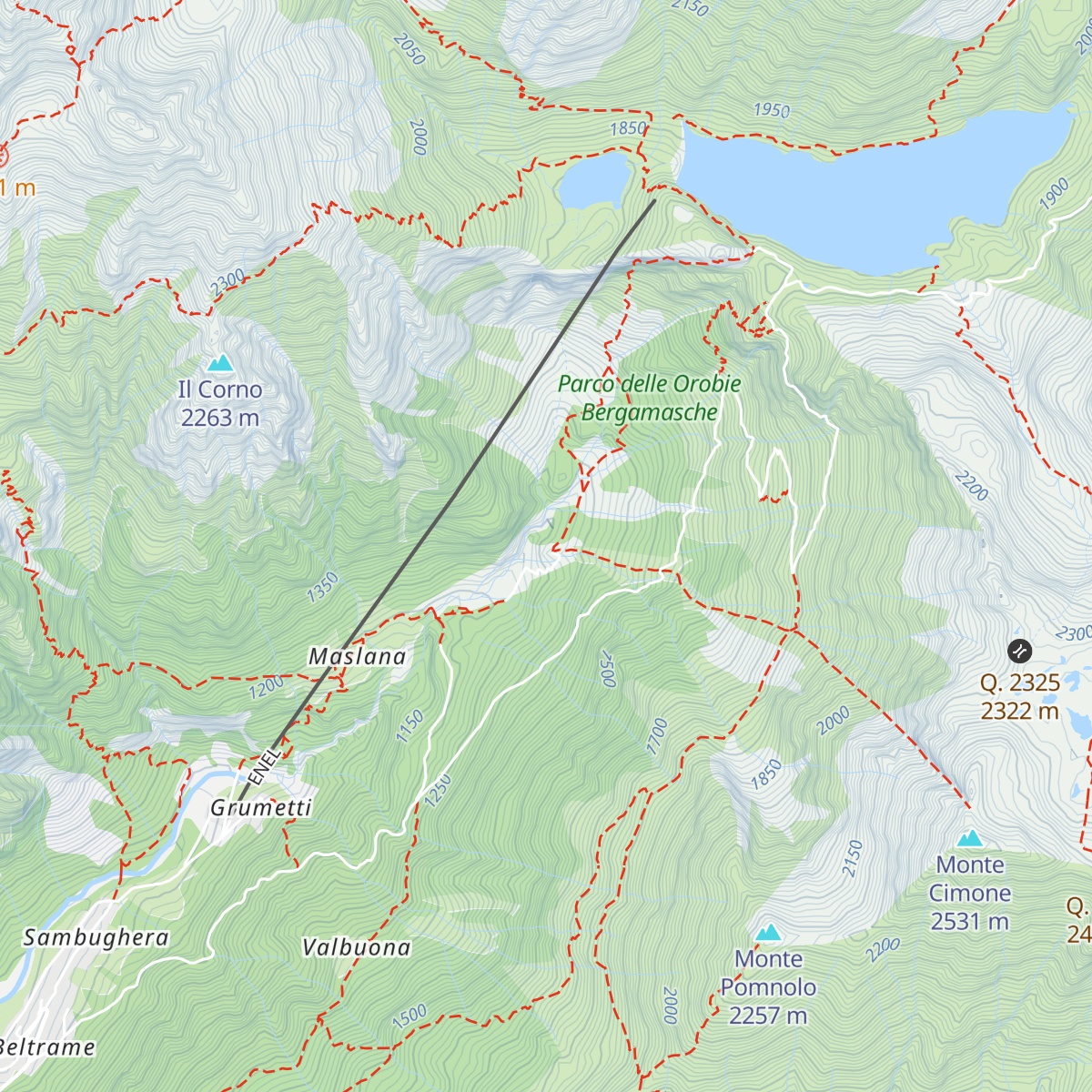 Osservatorio floro-faunistico di Maslana map