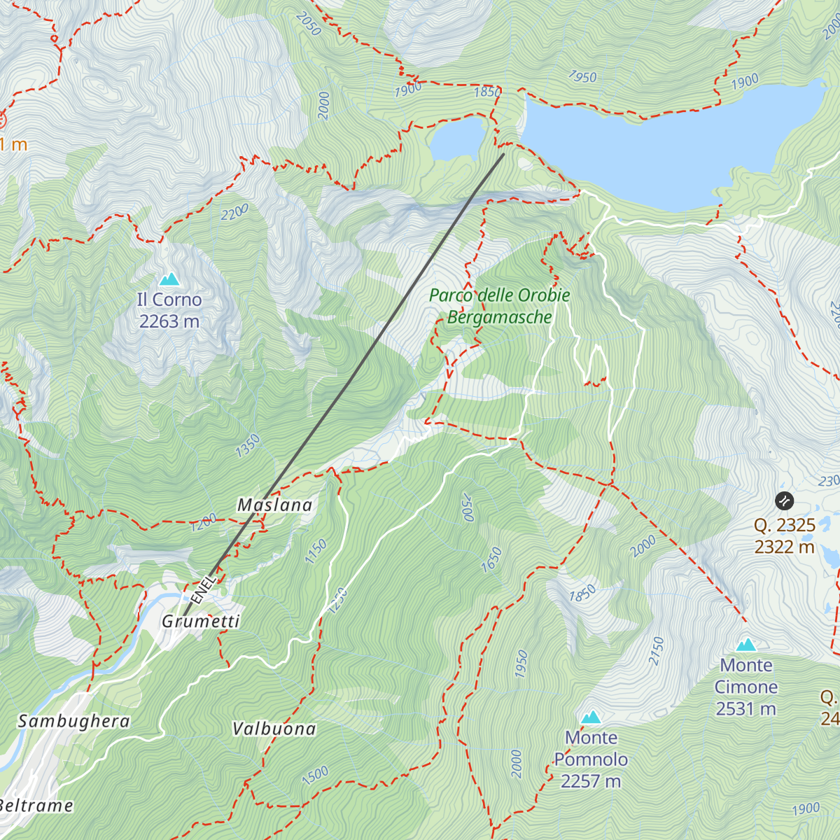 Osservatorio floro-faunistico di Maslana map