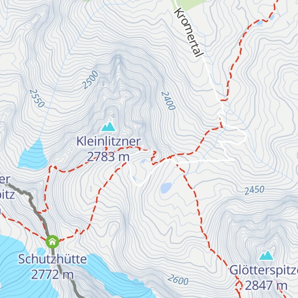 Map of Saarbrücker Hütte