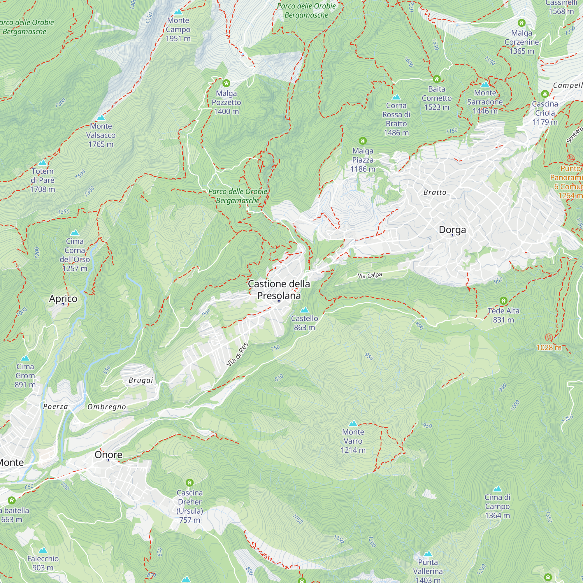Pro Loco Castione della Presolana map