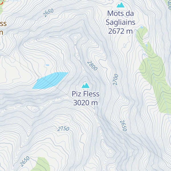 Map of Piz Fless