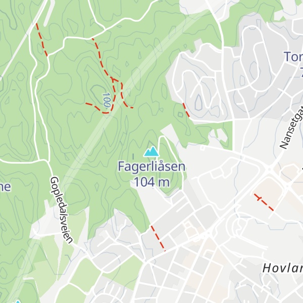 Map of Fagerliåsen