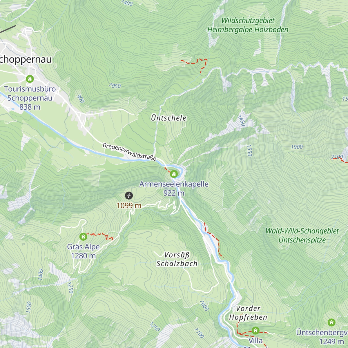 Armenseelenkapelle map